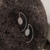 Dynasty Oval Sterling Silver Earrings (1)