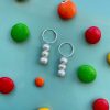 Lucky Charms Huggy Hoops + Trio Pearl Charms Lucky Charms Huggy Hoops + Trio Pearl Charms